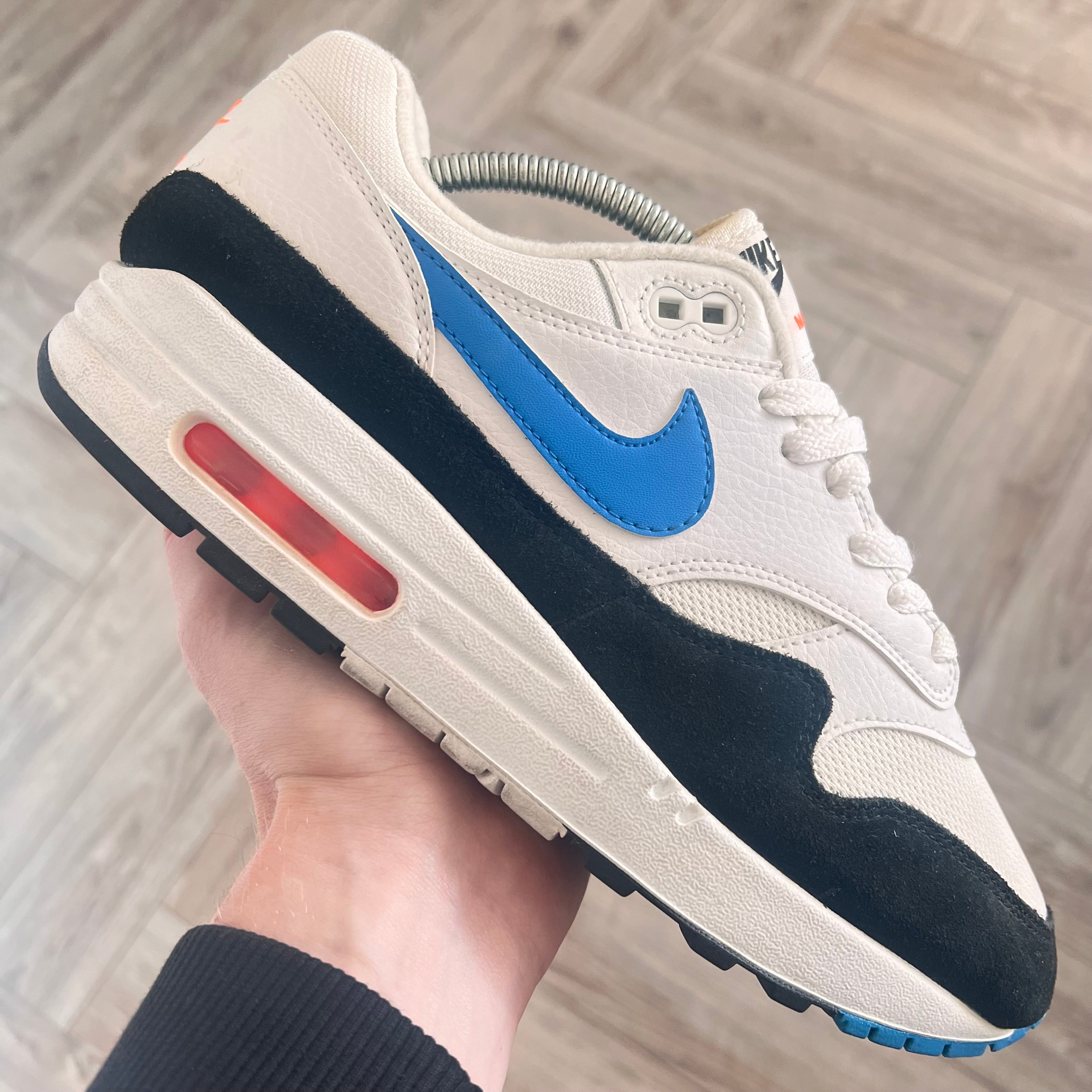 Nike Air Max 1 Photo Blue Orange UK7 Kix Stop