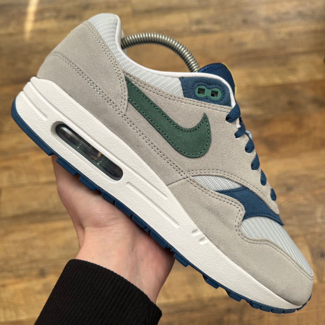 Nike Air Max 1 By You Grey Navy Armory Green (UK8.5)