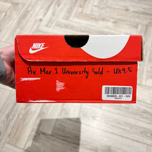 Load image into Gallery viewer, Nike Air Max 1 University Gold (UK9.5)
