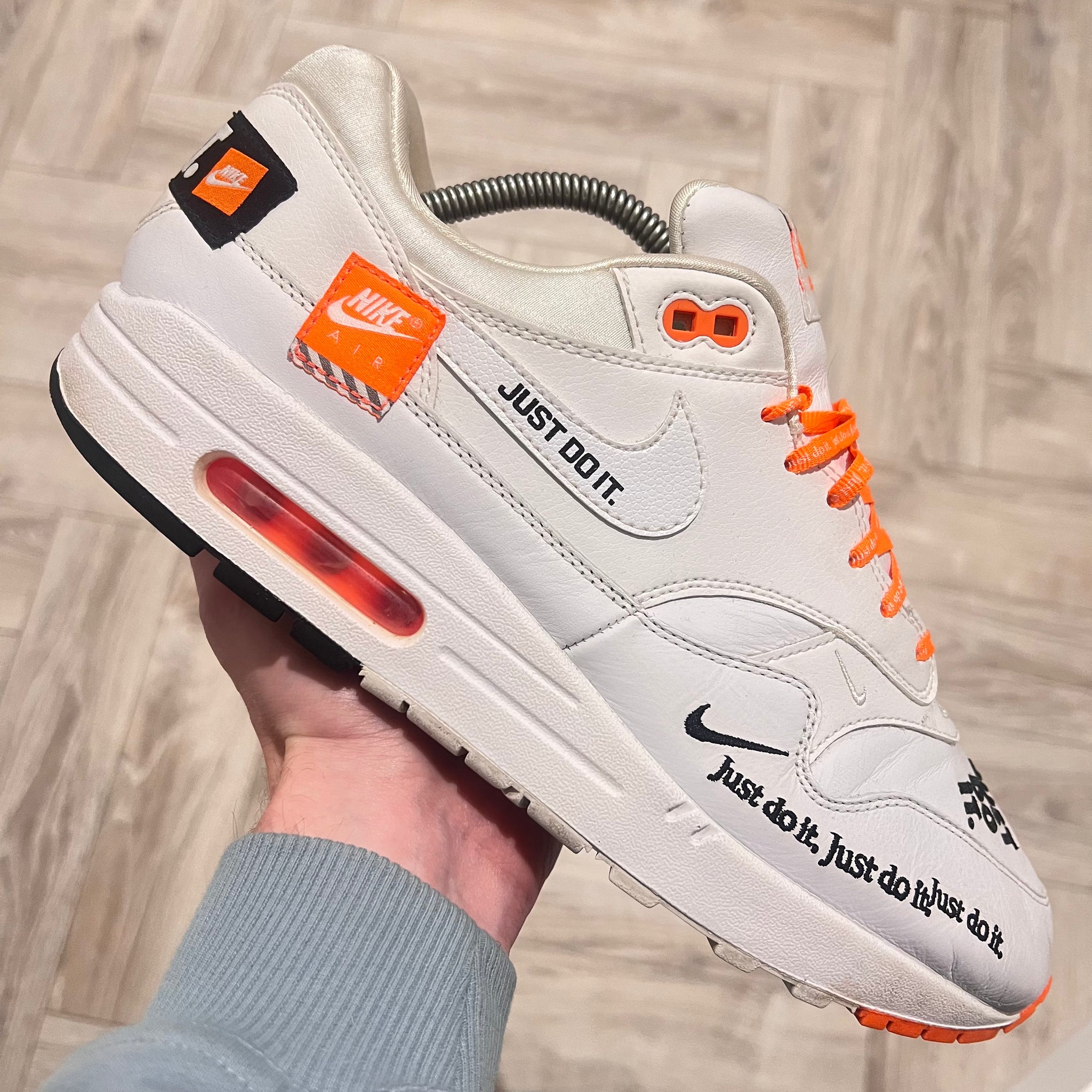 Nike Air Max 1 Just Do It White UK9.5